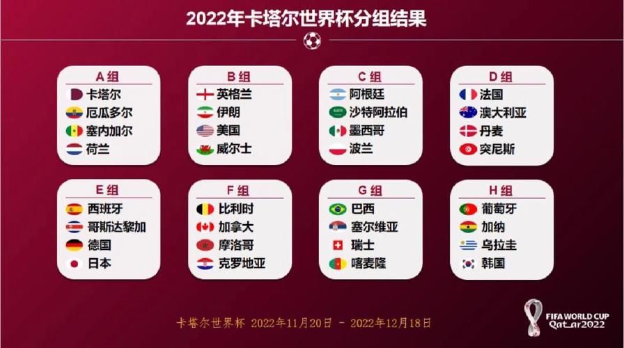 卡塔尔世界杯排名 2022卡塔尔世界杯名次