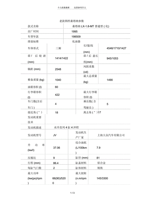 老普桑参数配置 2012款普桑参数配置