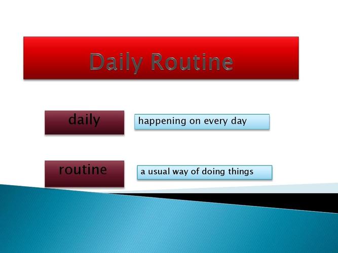 routine routine的用法和例句