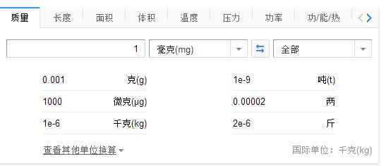 mg等多少g mg是多少克,1g等于多少mg