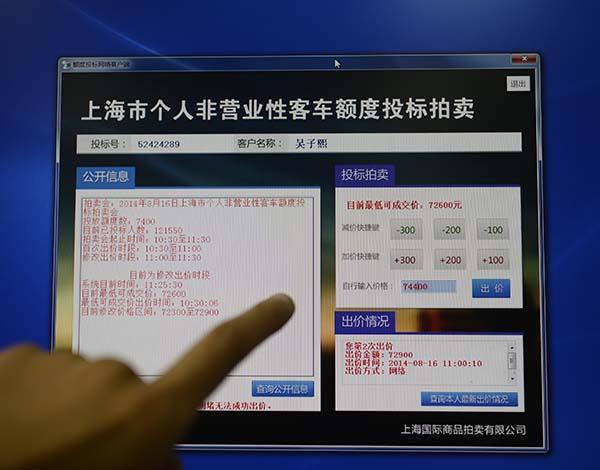 上海车牌拍卖网址 请问上海汽车牌照拍卖的网址是什么