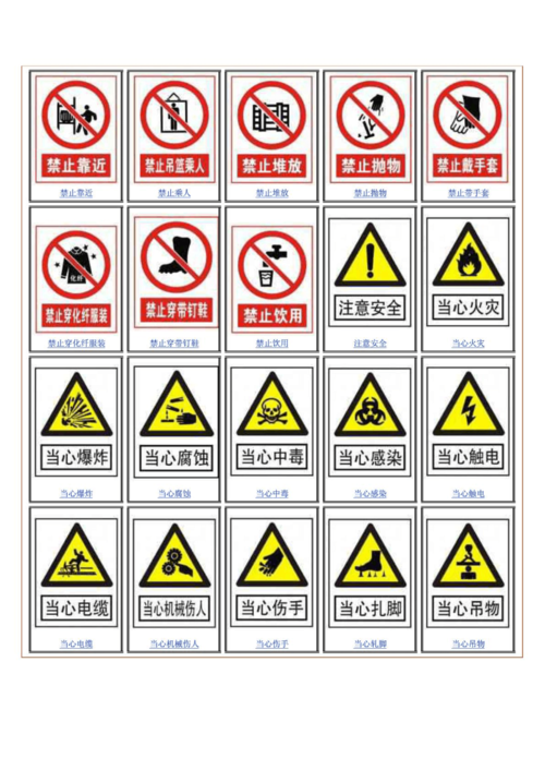 安全警示标志标牌 安全警示标志都有哪些