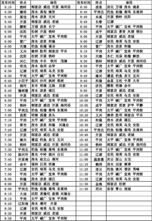 全国客车时刻表 怎么查看班车时间表