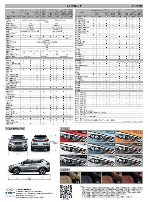 现代途胜参数配置 北京现代途胜2010款参数