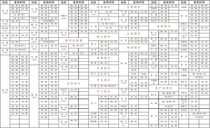 汽车班车车次表 汽车大巴班次怎么查