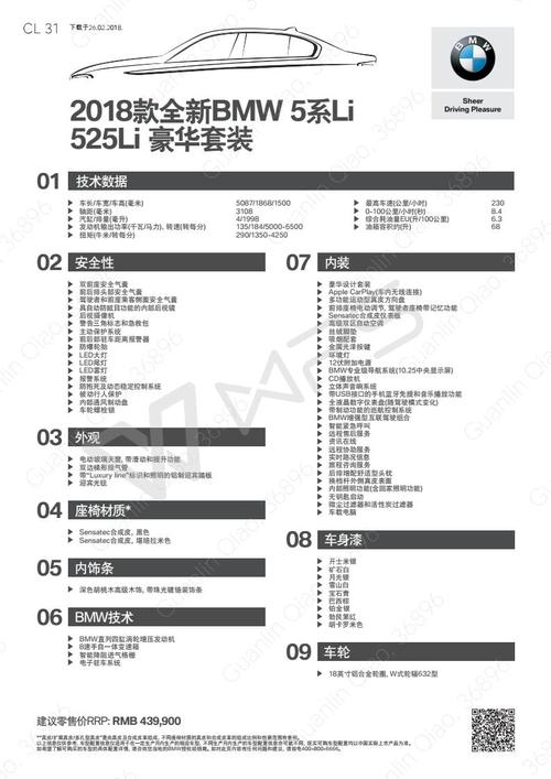 宝马525参数配置 12款宝马525li参数配置