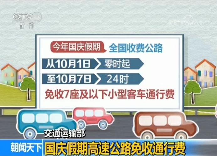 10月1日高速免费时间(高速公路10月1日免费几天)