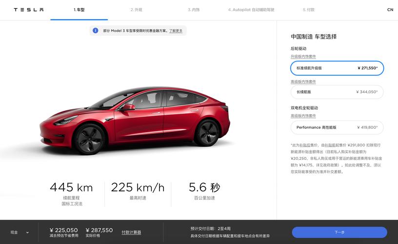 model3价格变化表(特斯拉Model3售价下调至多少)