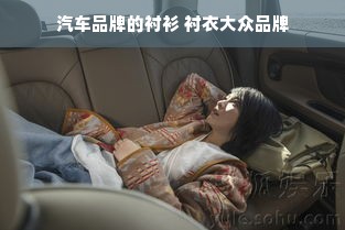 汽车品牌的衬衫 衬衣大众品牌