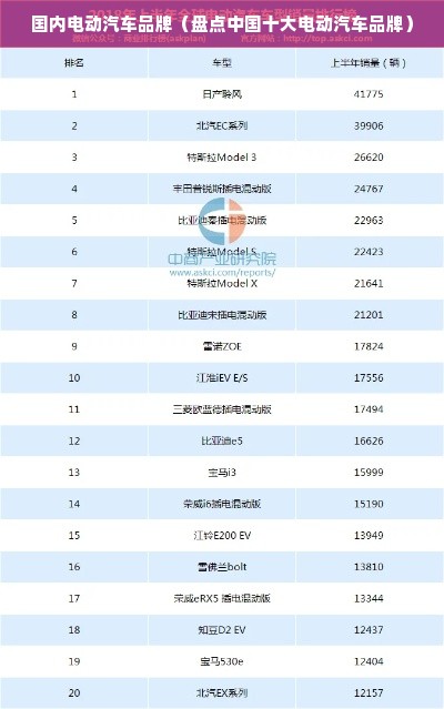 国内电动汽车品牌（盘点中国十大电动汽车品牌）