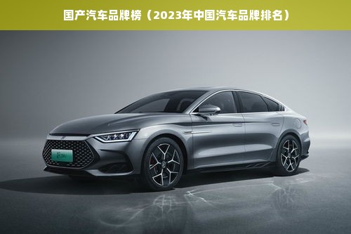 国产汽车品牌榜（2023年中国汽车品牌排名）