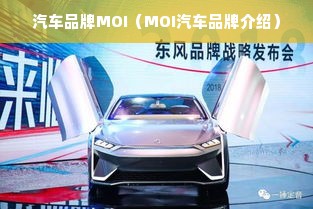 汽车品牌MOI（MOI汽车品牌介绍）