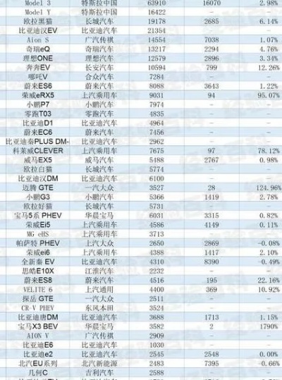 电动车汽车品牌排行及价格（电动汽车品牌介绍）