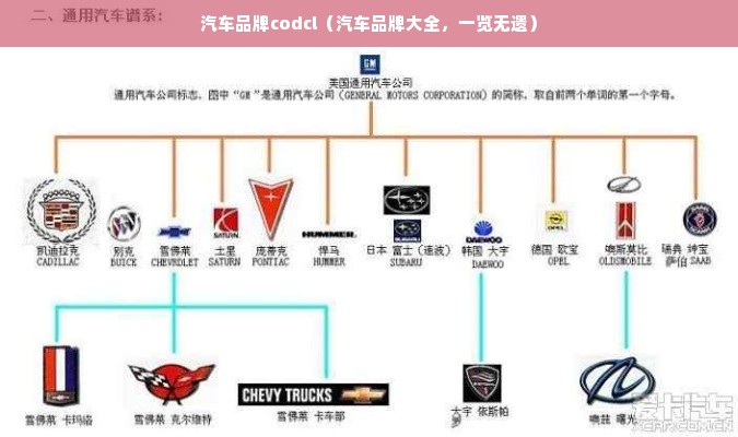 汽车品牌codcl（汽车品牌大全，一览无遗）