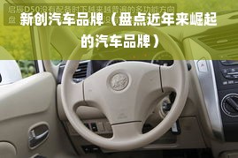 新创汽车品牌（盘点近年来崛起的汽车品牌）