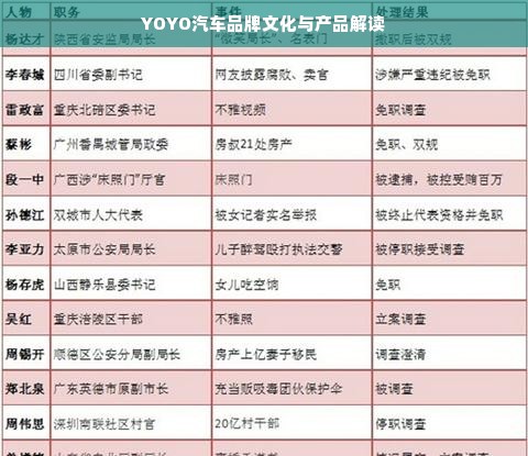 YOYO汽车品牌文化与产品解读