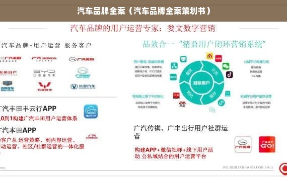 汽车品牌全案（汽车品牌全案策划书）