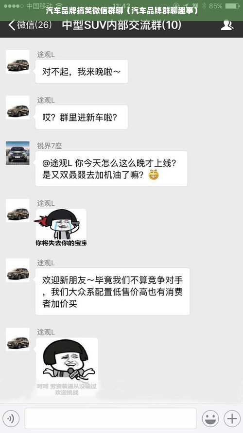 汽车品牌搞笑微信群聊（汽车品牌群聊趣事）