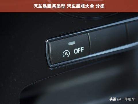 汽车品牌各类型 汽车品牌大全 分类