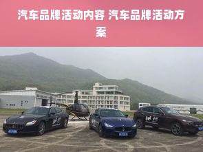 汽车品牌活动内容 汽车品牌活动方案