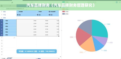 汽车品牌财务（汽车品牌财务管理研究）