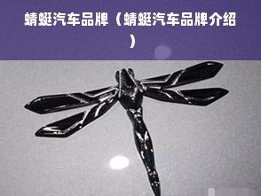 蜻蜓汽车品牌（蜻蜓汽车品牌介绍）