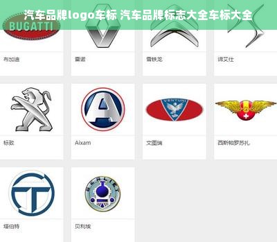 汽车品牌logo车标 汽车品牌标志大全车标大全