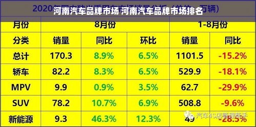 河南汽车品牌市场 河南汽车品牌市场排名