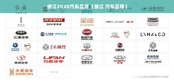 浙江2020汽车品牌（浙江 汽车品牌）