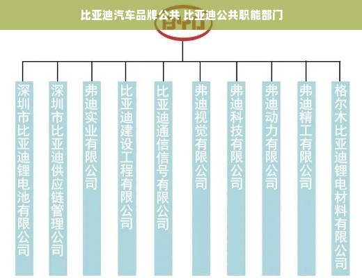 比亚迪汽车品牌公共 比亚迪公共职能部门