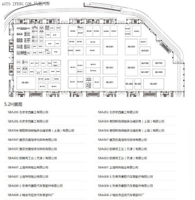 上海车展汽车品牌 上海车展品牌分布图
