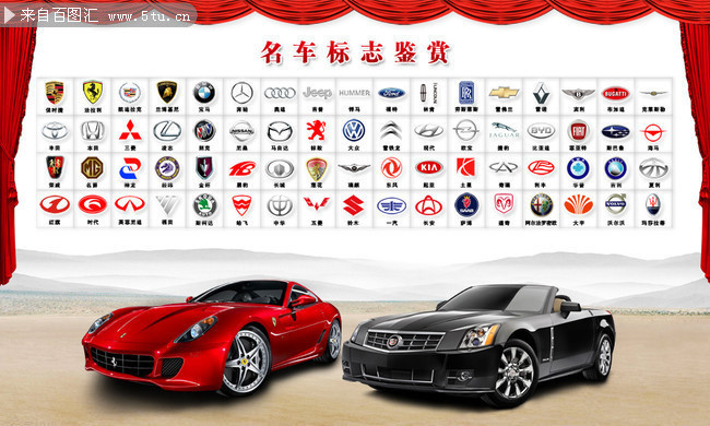 汽车品牌Logo墙