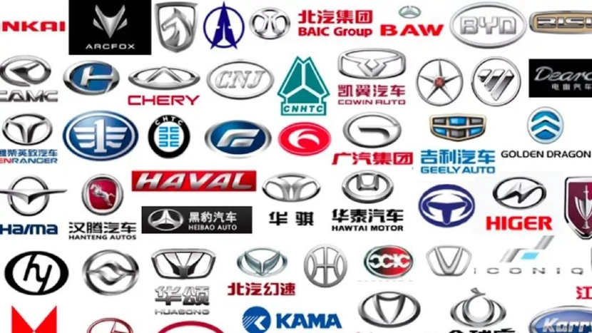 中国各地汽车品牌分布图（全国各大汽车品牌）