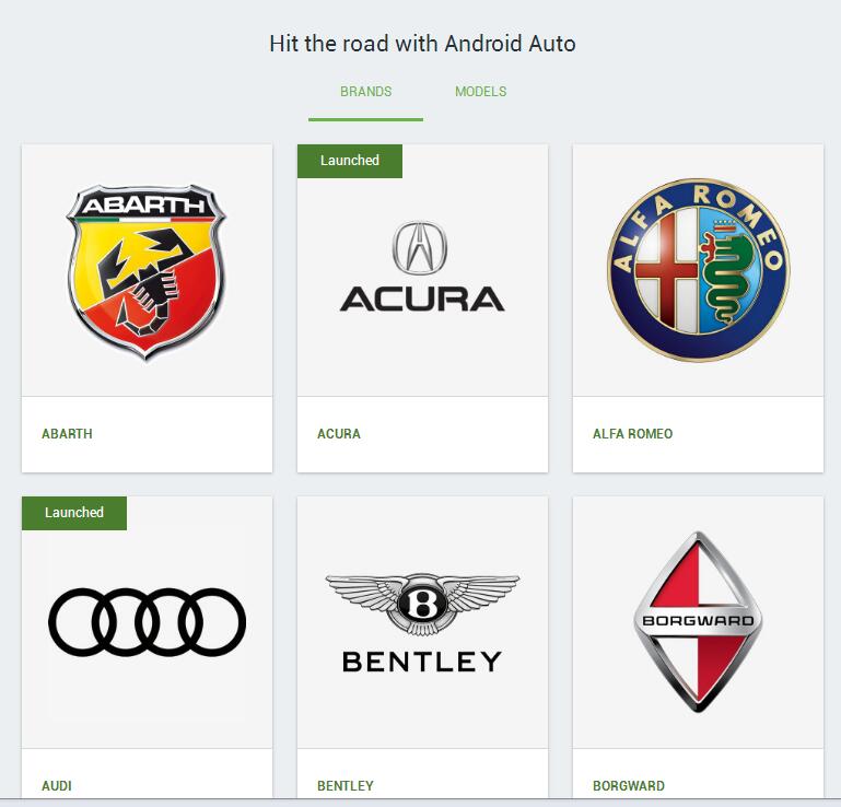 android 汽车品牌选择