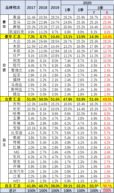 汽车品牌型号分析表，深入剖析各大汽车品牌的市场表现与竞争态势