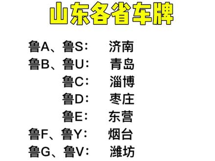 山东各市汽车品牌