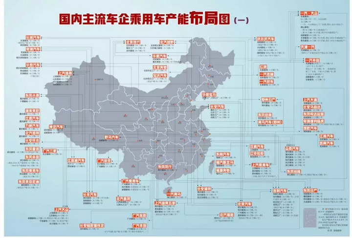 汽车品牌全国分布