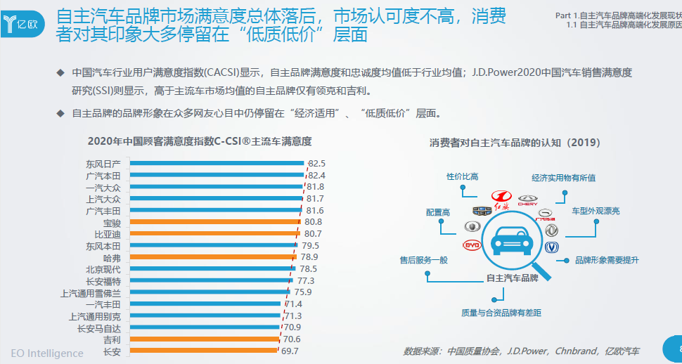 自主汽车品牌评价语言