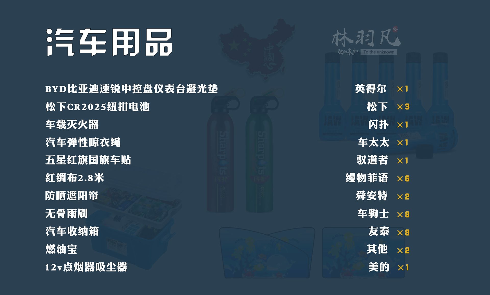 汽车品牌用品有哪些