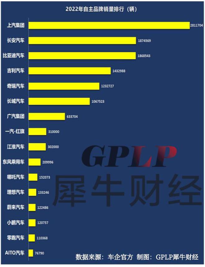 2022汽车品牌国内排行