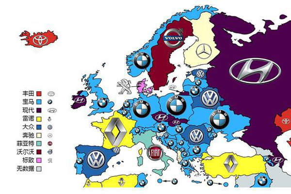 全球汽车市场，各地喜欢的汽车品牌探析