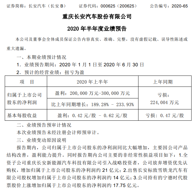 长安汽车品牌财报分析，收入稳健增长，盈利能力持续提升