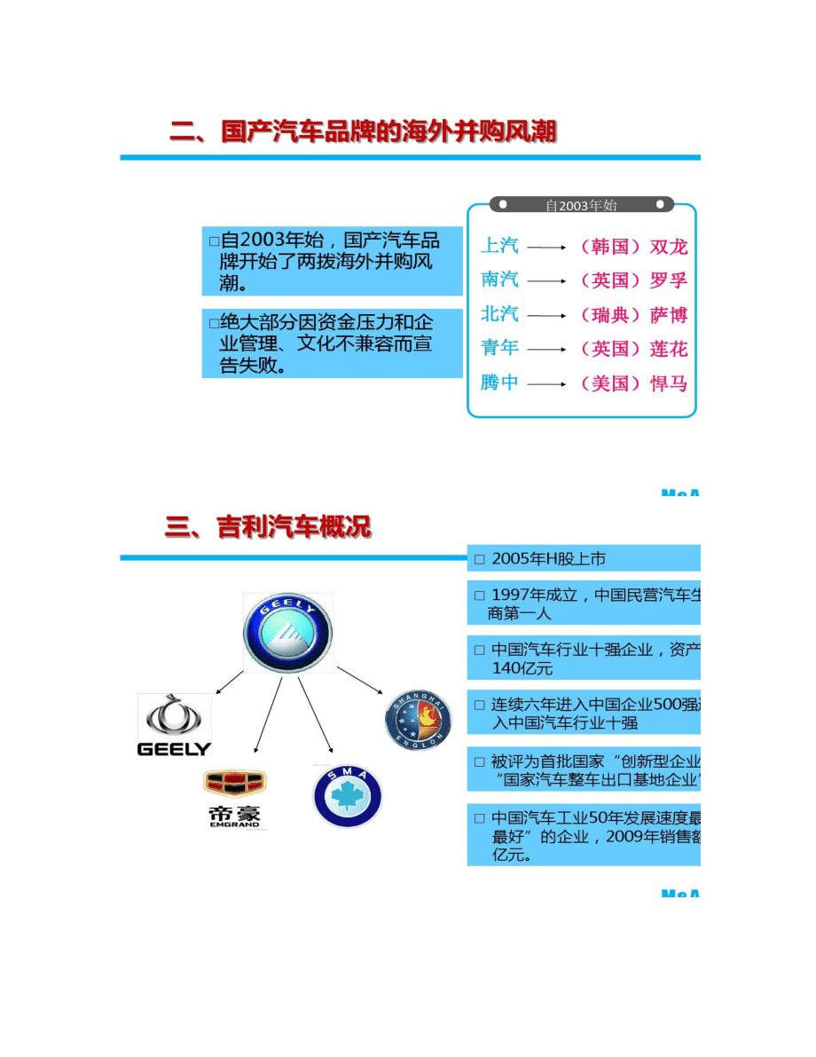 吉利汽车品牌案例分析