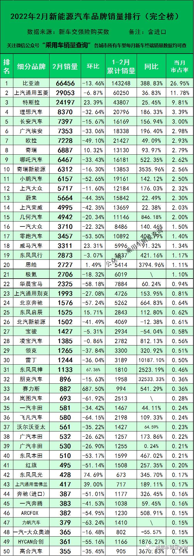 2022年汽车品牌销量图，揭示市场格局与趋势