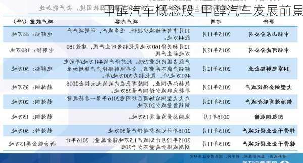 国外甲醇汽车品牌排行