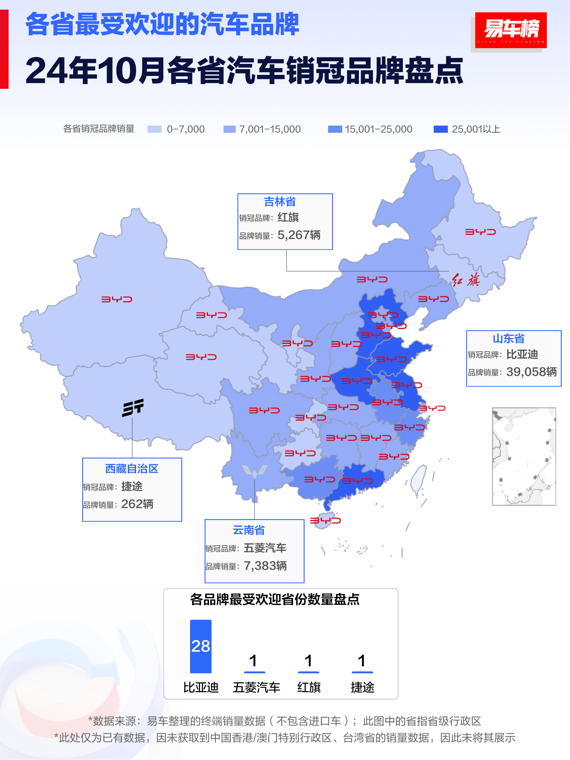 哪个省的汽车品牌最为丰富